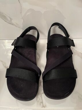Merrell Black Adjustable Strap Sandals
